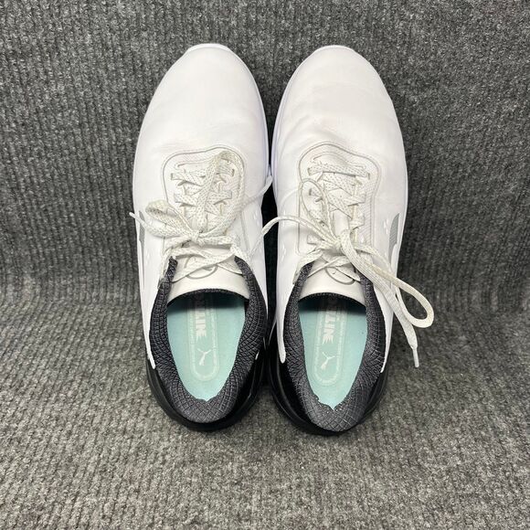 PUMA Phantom Cat Nitro Golf Shoes White Black‎ Fluro Mens Size 9.5 main image 6